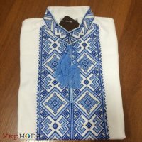 Prazdnichnaja rubashka s sinej vyshivkoj (B-57)1.jpg